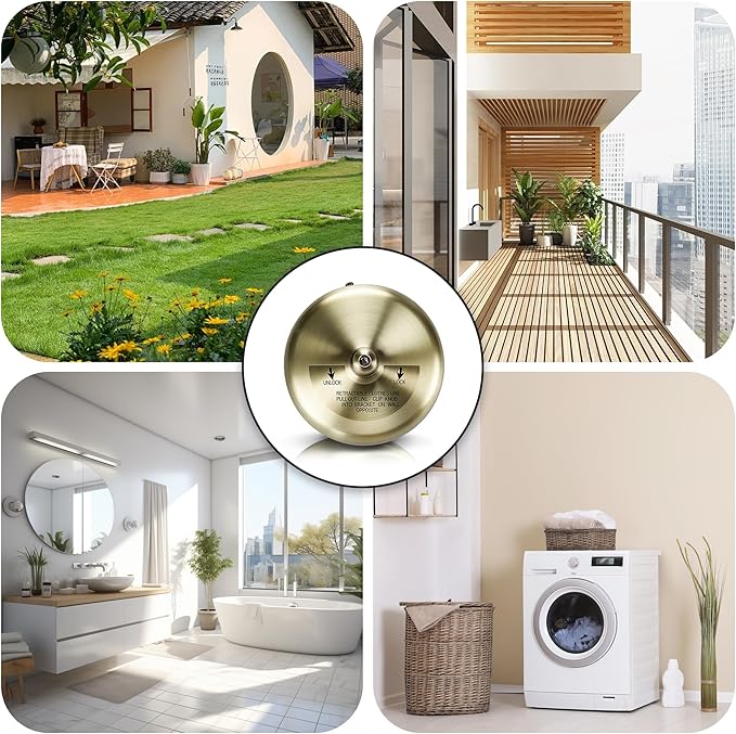 Retractable Clothesline,Stainless Steel Clothing Line Dryer with 9.2FT Nylon String for Shower Room Bathroom Laundry (Bronze)