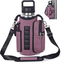 Magnetic Gym Tote Bag Holder for 18-40 oz Water Bottle,Neoprene Pouch with Phone Pocket,Men Women Workout Accessories