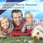 2 Person Camping Tent with Rain Fly and Carrying Bag – Lightweight Outdoor Pop Up Tents for Camping Essentials, Music Festivals, Backpacking, Hiking, or Beach Shelter by Wakeman Outdoors