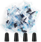 100 Pairs Black Foam Ear Plugs - 33dB NRR Noise Cancelling, Durable & Comfortable, Individually Wrapped for Work, Construction, Shooting, Travel, Loud Events