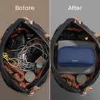 tomtoc Electronics Organizer Travel Case, Water Resistant Travel Bag Cable Organizer for Essentials, Tech Pouch Accessories Carry Storage for Cord, Phone, Cables, Airpods, USB Flash Drive, Daily Items