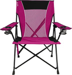 Kijaro Dual Lock Portable Camping Chairs - Enjoy the Outdoors with a Versatile Folding Chair for Sports, Lawn - Dual Lock Feature Locks Position – Hanami Pink