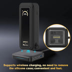 Silicone Case for Anker Prime Power Bank 20100mAh 220W Travel Protective Cover, Full-Body Shockproof | Compact | Tactile Grip | Impact Protect for Anker Power Bank 220W with Keychain (Black)