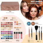Hot Sugar Makeup Kit for Teenagers, Beginner Makeup Gift Set for Women Full Makeup Kit (Bronze)