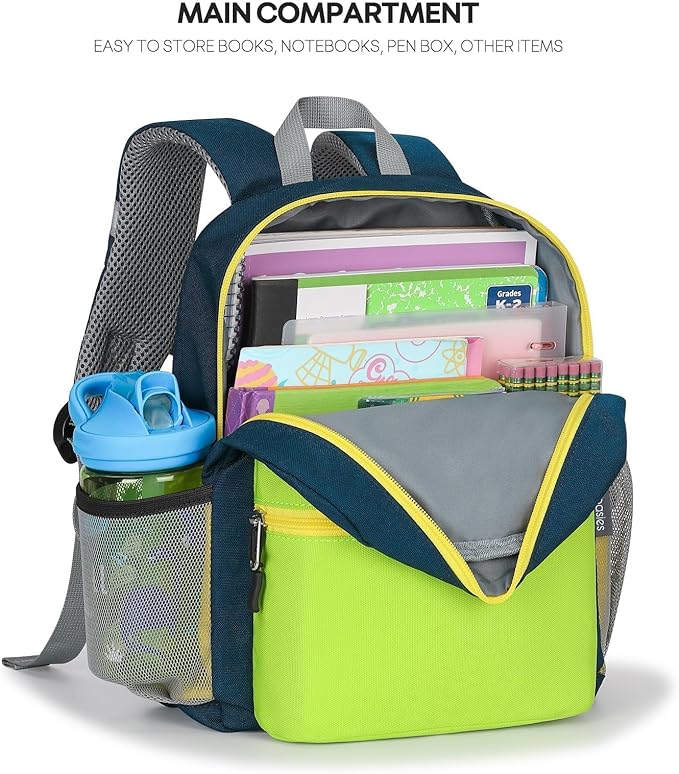 mibasies Toddler Backpack for Boys 2-4: Preschool Backpacks for Boys - Cute Kids Backpack