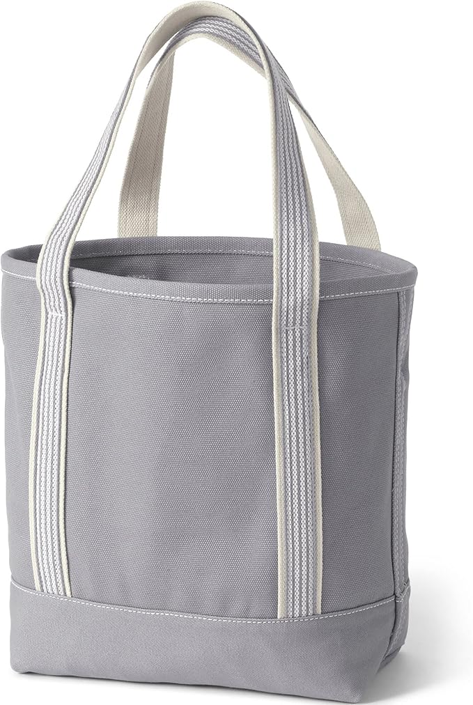 Lands' End Open Top Canvas Tote Bag