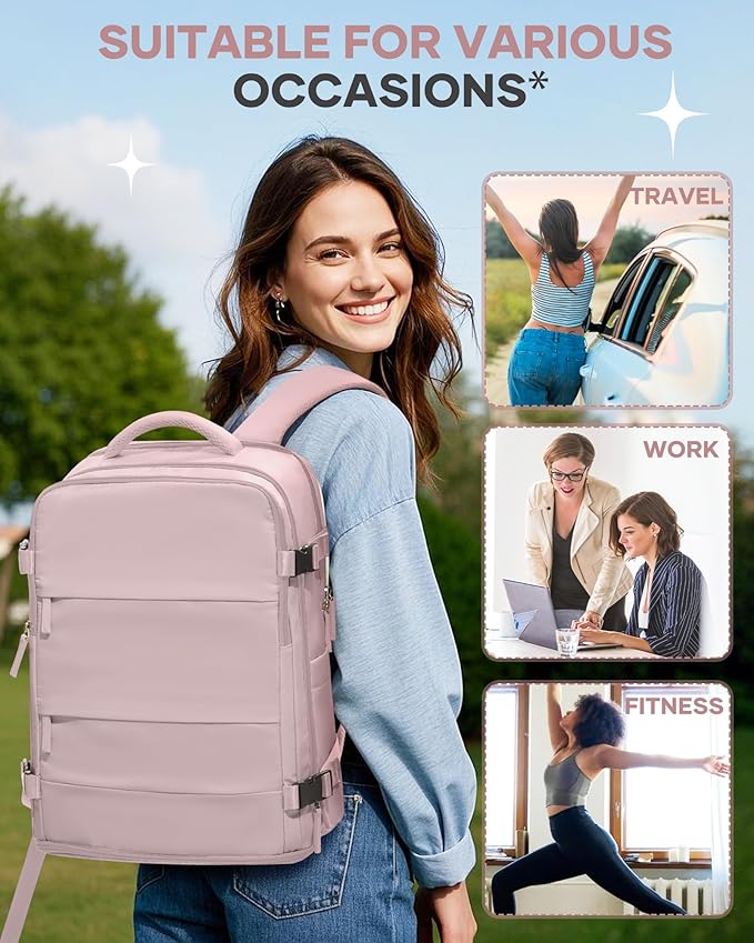 coofay Travel Backpack For Women Men Airline Approved Carry On Backpack Flight Approved Waterproof Sports Backpack Casual Daypack Small Hiking Backpacks