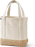 Lands' End Open Top Canvas Tote Bag