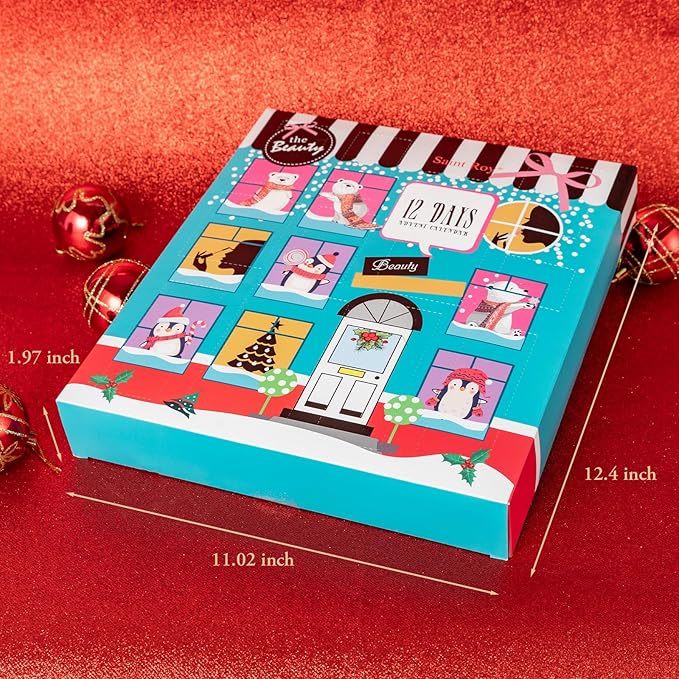 16 Pcs Advent Calendar 2025 Christmas Gifts for Women Mom - Luxury 2025 Gift Box for Christmas, Bath and Body Gift for Sister, Gift Baskets Set for New Year Gift, Christmas Bath and Body Gift Set