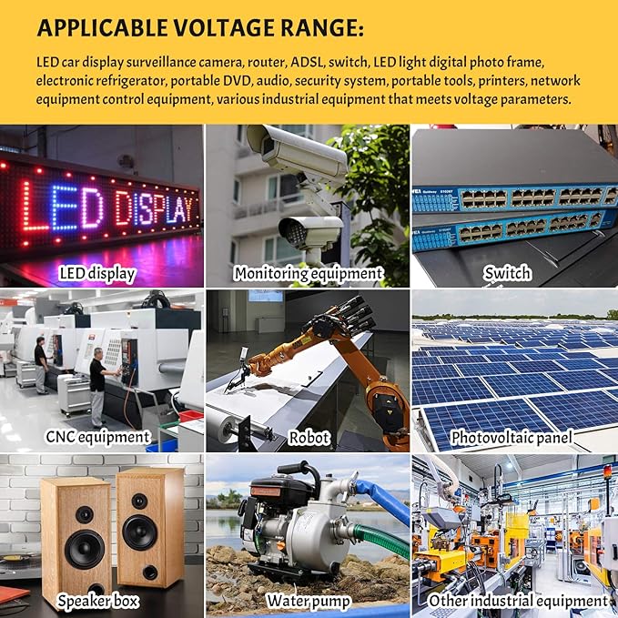 Kohree DC 36V/48V Step Down to 12V 20A 240W Converter Regulator Reducer Voltage Regulator Reducer for Golf Cart Waterproof Power Supply Transformer Volt Module
