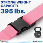 Luggage Straps for Suitcases - TSA Approved - Pink, 20 PK - Bulk Multipack Premium Nylon Belts for Suitcase, Briefcase & Travel Bag - Adjustable Strap Length 46" - 78"