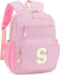 Kids Backpack for Girls 5-8, Cute Personalized Elementary Backpack for Kids Birthday Gifts (Pink S)