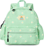 STEAMEDBUN Corduroy Toddler Backpack for Girls 2-4: Kids backpack for Boys Girls - 12 inch Preschool Kindergarten Backpacks - Daisy