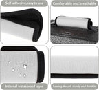 2 Pack Luggage Handle Wraps for Suitcase Bright Color Luggage Handle Covers Suitcase Tags identifiers Travel Accessories for Airplane/Flying (White)