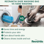 Shoe Washing Machine Bag - Set of 2 Shoe Washing Bags, 360° Deep Clean Shoes Laundry Bag, Reusable Shoe Bag for Washing Machine, Sneaker washing machine bags, Blue