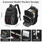 Boavan Vacuum Seal Backpack for Travel with Pump, 55L Large Bag with Zipper‑Off Detachable Vacuum Compression Bag Waterproof Carry On Large Travel Bag for Airline，Bags and Backpack Used Independently