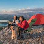 TOBTOS Portable High Back Camping Chair, Support 440 lbs, Ultralight Folding Chair with Head Support, Compact Backpacking Chair for Outdoor Camp Backpacking Fishing (Green)