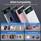 Portable Charger for iPhone with Built-in Cables and AC Wall Plug,Upgraded 40800mah Fast Charging USB C Power Bank,25W PD Travel Essentials Battery Pack for iPhone 17/16/15/14/13,Galaxy,Apple Watch