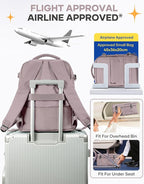 Travel Backpack Carry On Flight Aapproved Personal Item Travel Bag Mochila De Viaje Travel Backpack For Men Spirit Airlines Personal Item Bag 18x14x8 Carry On Backpack For Airplanes Lotus Root Pink