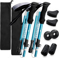 Covacure Hiking Poles Collapsible Trekking Poles - Aluminum Alloy 7075 Walking Sticks for Hiking with Telescopic & Foldable Tri-fold Design Hiking Gear for Women Men, Hiking, Camping, Climbing
