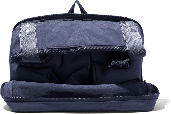 Baggallini Carryall Expandable Lightweight Travel Tote 22" Packable Folding Compact Nylon Washable Weekender w/Luggage Sleeve
