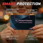KF-Premium RFID Blocking Card (2 Pack) - Ultra Thin Debit & Credit Card Protector for Travel & Passport - Anti Theft & Fraud Contactless NFC Blocker - Wallet Defender for Men & Women - Pink