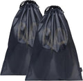 Gloppie Shoe Bags for Travel, (2-Pack) Shoe Storage Bag with Drawstring, Packing Organizer for Sneakers, Gym, Luggage, Closet, Weekender Overnight Travel Essentials