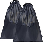 Gloppie Shoe Bags for Travel, (2-Pack) Shoe Storage Bag with Drawstring, Packing Organizer for Sneakers, Gym, Luggage, Closet, Weekender Overnight Travel Essentials