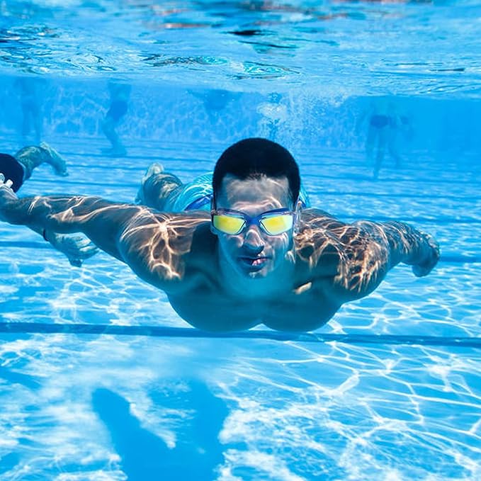 EWPJDK Swim Goggles - 2 Pack Swimming Goggles Anti Fog No Leaking For Adult Women Men