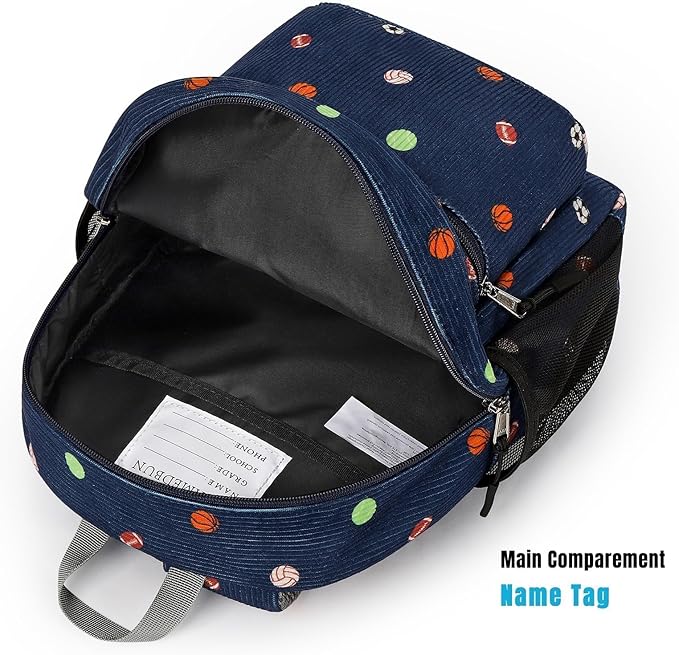 STEAMEDBUN Corduroy Toddler Backpack for Boys Girls 2-4, Kids Preschool Backpack for Kindergarten