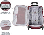 Travelpro Maxlite 5 Softside Expandable Luggage with 4 Spinner Wheels, Lightweight Suitcase, Men and Women, Burgundy, Carry-on 21-Inch