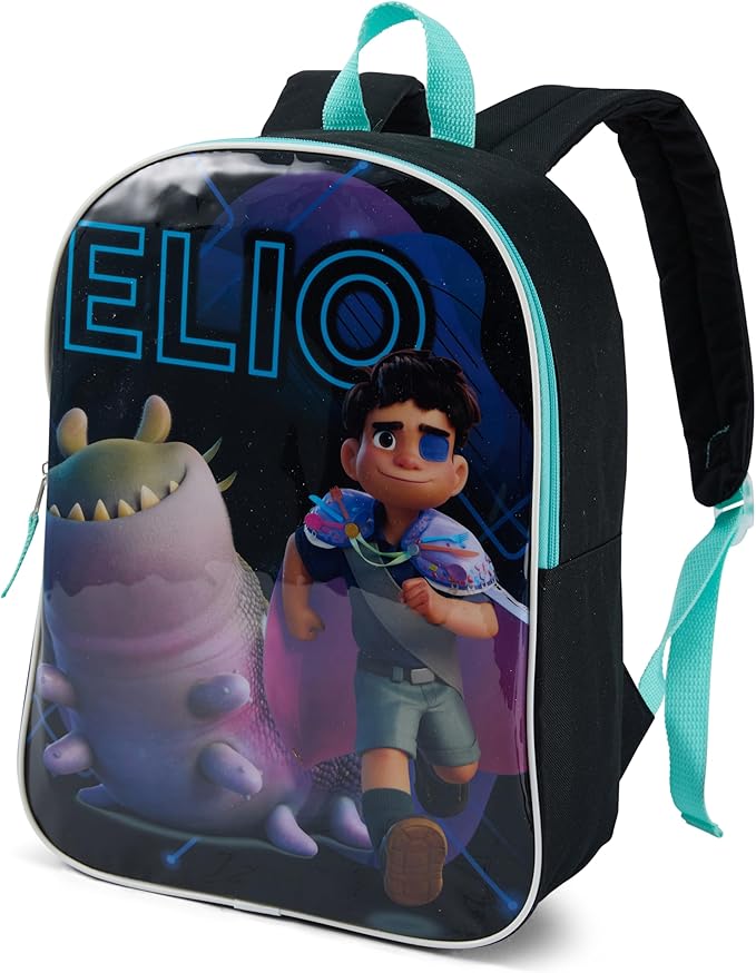 Disney Elio Backpack for Kids - Cute & Durable Kids Backpack for Girls with Padded Straps & Zip Compartment - Ideal Toddler Bookbag for School & Travel - 15”