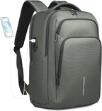 17.3 Inch Laptop Backpack for Travel Work Office College, 30L Water Resistant Casual Daypack, Lightweight Computer Backpack for Men Women, Business Laptop Bag with USB Charging Port - Green