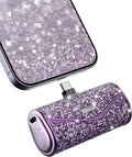 iWALK Upgraded Sparkly Portable Charger 22.5W, 5000mAh Power Bank for iPhone 17/16/15 Series, Mini Battery Pack with Built-in USB-C Connector Compatible with Samsung S25/24, iPad Pro/Air, AirPods
