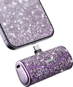 iWALK Upgraded Sparkly Portable Charger 22.5W, 5000mAh Power Bank for iPhone 17/16/15 Series, Mini Battery Pack with Built-in USB-C Connector Compatible with Samsung S25/24, iPad Pro/Air, AirPods