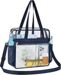 USPECLARE Clear Bag for Stadium Events,Transparent Bag for Work Sports Games Concerts Travel Gym