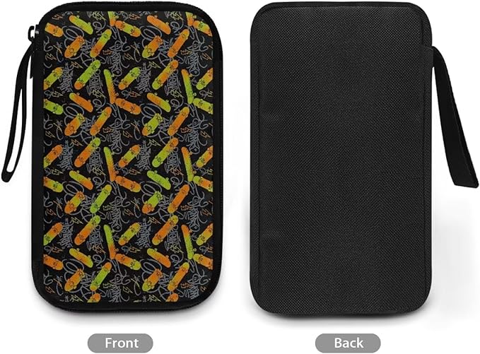 Skateboard Electronic Accessories Carry Case Large Electronics Organizer Travel Case Portable Cord Organizer Travel for Cable Charger Phone Earphone