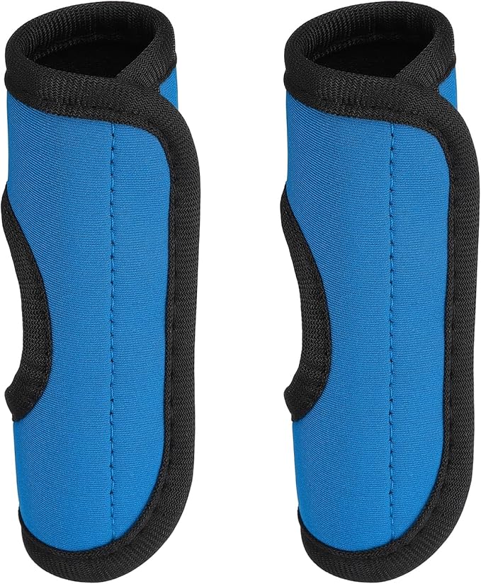 PATIKIL Luggage Handle Wrap for Suitcase, 2 Pcs Bright Color Neoprene Comfort Soft Handle Covers Luggage Identifiers for Bag Suitcase Tags Wraps Travel Accessories, Light Blue