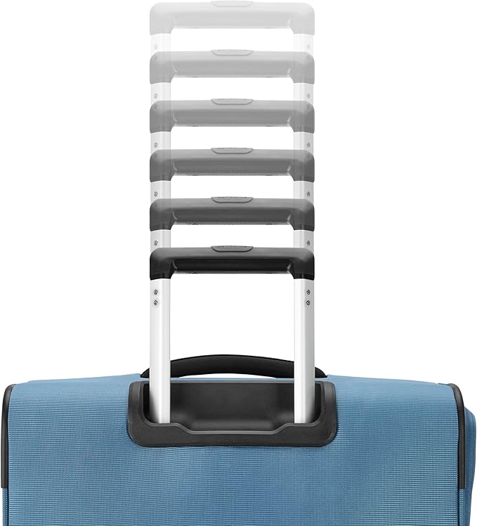 Samsonite Carry-On Soft-Sided Expandable 21-Inch Element Suitcase: Airline Approved for Most Major Airlines, Durable, 360° Spinner Wheels, Adjustable Handle, 2 Front & Side Pocket- CAPTAINS BLUE