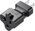 15 Amp Household AC Plug to 20 Amp T Blade Power Adapter,15 Amp to 20 Amp Plug Adapter Converter Nema 5-15P to 5-15R/5-20R Comb AC Adapter