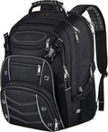 VECKUSON 18.4 Laptop Backpack for unisex, 60L Extra Large Gaming Laptops Back Bag,TSA Friendly Flight Approved and RFID Anti-Theft Pocket Heavy-duty Pack,21.3 * 15.7 * 11.8inch Grey