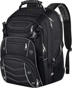 VECKUSON 18.4 Laptop Backpack for unisex, 60L Extra Large Gaming Laptops Back Bag,TSA Friendly Flight Approved and RFID Anti-Theft Pocket Heavy-duty Pack,21.3 * 15.7 * 11.8inch Grey