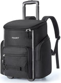 TOURIT Insulated Rolling Cooler Backpack, Leakproof Waterproof Beach Cooler Bag with Wheels and Handle, Outdoor Camping Picnic Travel