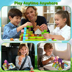 Magnetic Blocks Travel Magnetic Building Blocks Cubes - 100 PCS Tin Box Magnet Toys Set STEM Educational Stacking for Kids Ages 3 4 5 6 7 8 9 10 11 12 Year Old Boys Girls Birthday Christmas