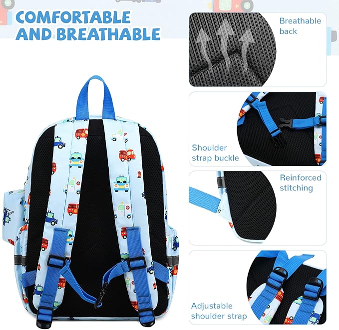 mygreen Toddler Backpack, Kids Backpack for Boys and Girls with Chest Strap | with Chest Strap