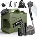 Portable Camping Shower with Water Jug, Electric Rechargeable Camping Shower, 5-Gallon Food Grade Water Containers, Outdoor Camp Pump for Hiking Beach, Travel, Pet Bath