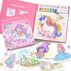JoyCat Paint with Water Coloring Books for Toddlers, Watercolor Painting Sets for Kids Ages 3-5 4-8, Arts and Crafts Drawing Activities Toy Birthday Gifts for Boys Girls (Magical Pony)