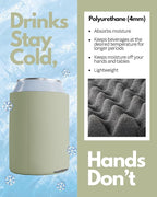 PartyPrints 200 Pack Camel Blank Can Cooler Sleeves, Customizable Bulk Insulated Foam for Beer, Collapsible Plain Drink Holder, Cold Soda Insulator, 12oz Regular, 16oz Tall Cans