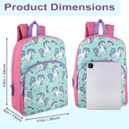 Trail maker 15 Inch Kids Backpacks for Boys & Girls | Preschool, Kindergarten, Elementary School Backpacks with Adjustable, Padded Straps (Upbeat Unicorns)