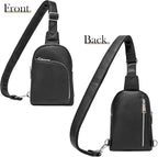 INICAT RFID Blocking Sling Bag, Anti Theft Crossbody Bag for Women, Travel Fanny Pack Style Purse, Vegan Leather